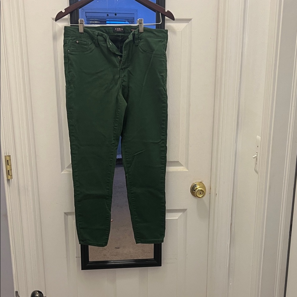 Women's Forest Green Jeggings - Stretch Slim Fit